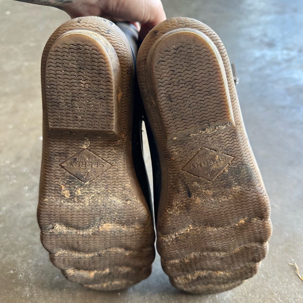 Sperry Brown and Blue Duck Boots - Picture 9 of 9